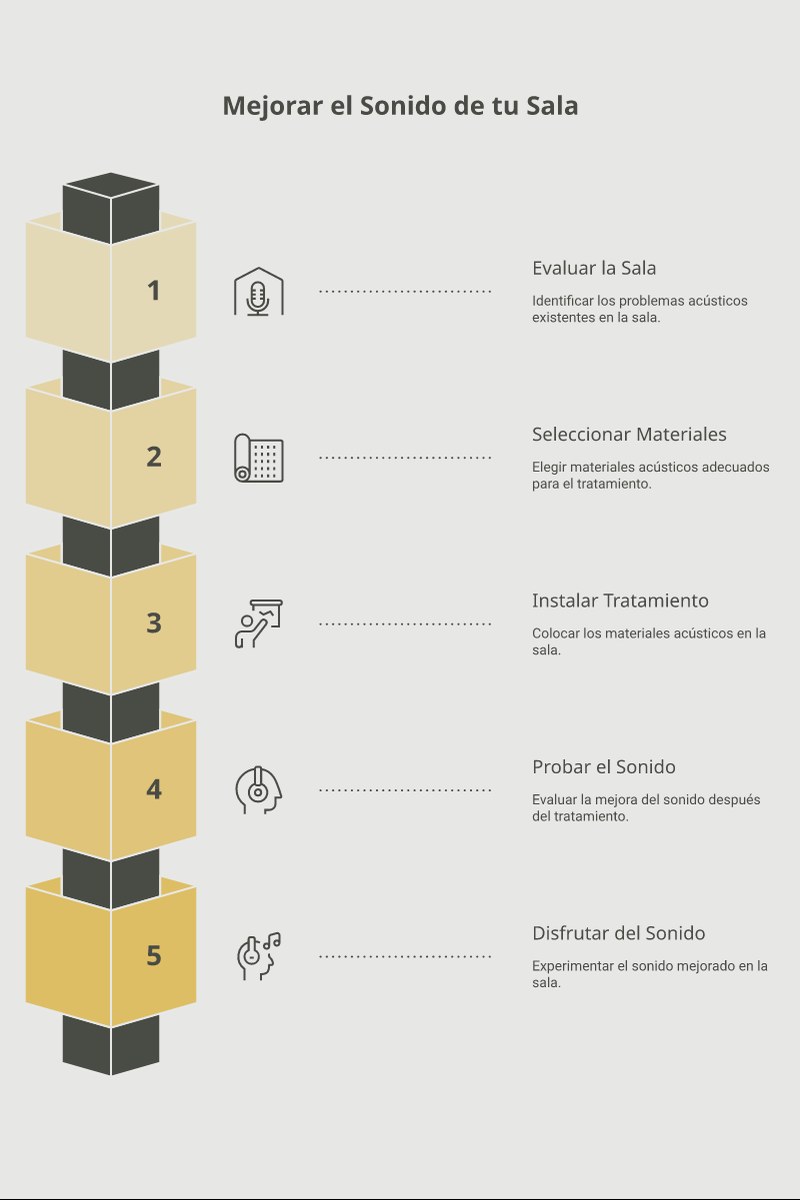 Infografía: síntesis visual de tratamiento acústico